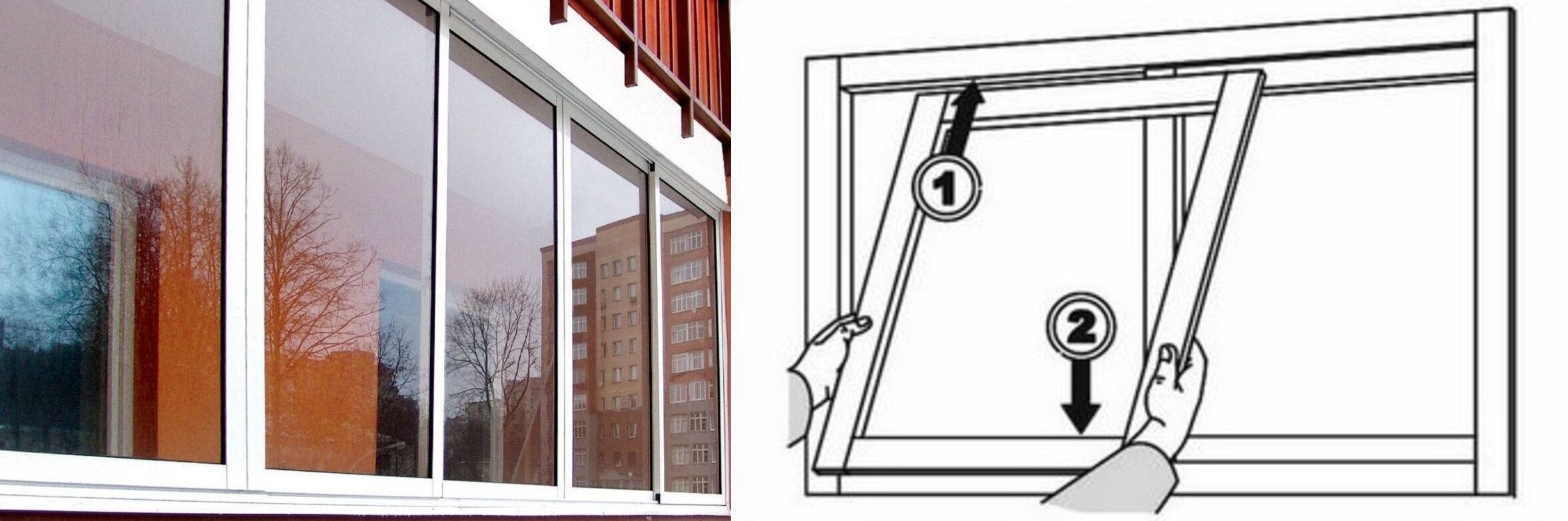 Как снять раздвижные окна на балконе или лоджии