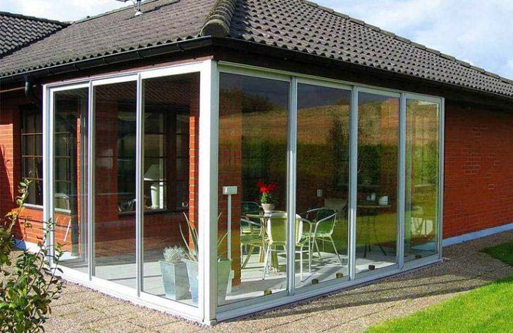 Остекление веранды алюминием