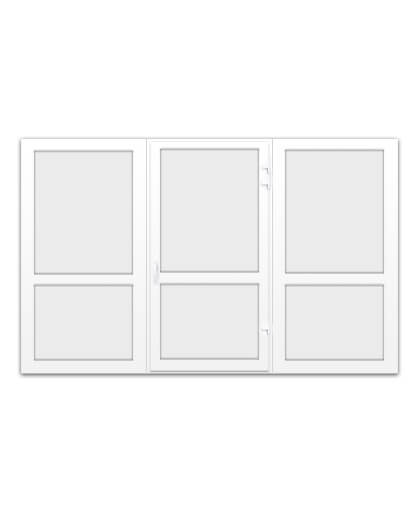 Перегородка ПВХ WDS 5S розмір 2900 x 2000 мм