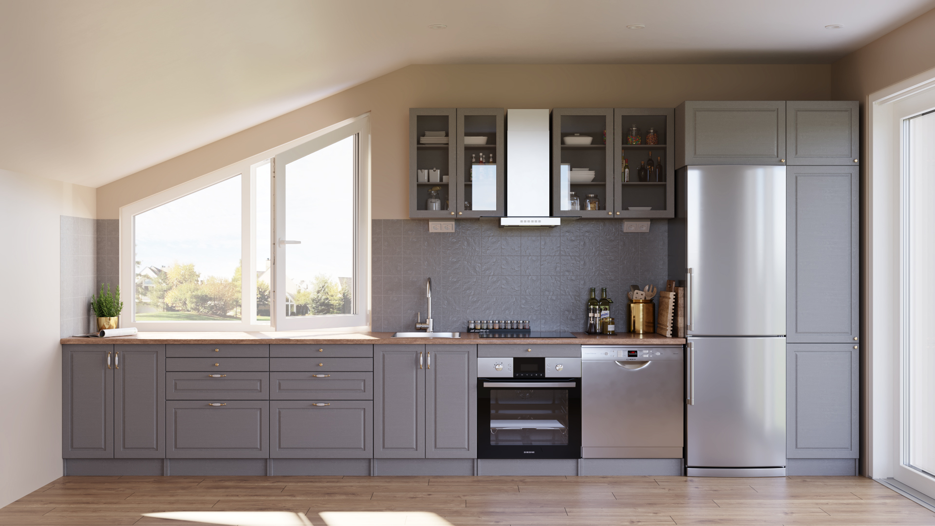 Трапецієподібні вікна